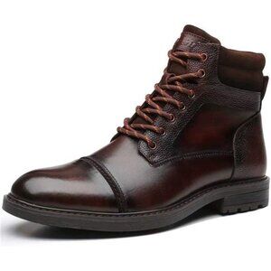 Mens Chelsea Boots, Stylish and Comfort Leather Chukka Ankle Boots with Zipper